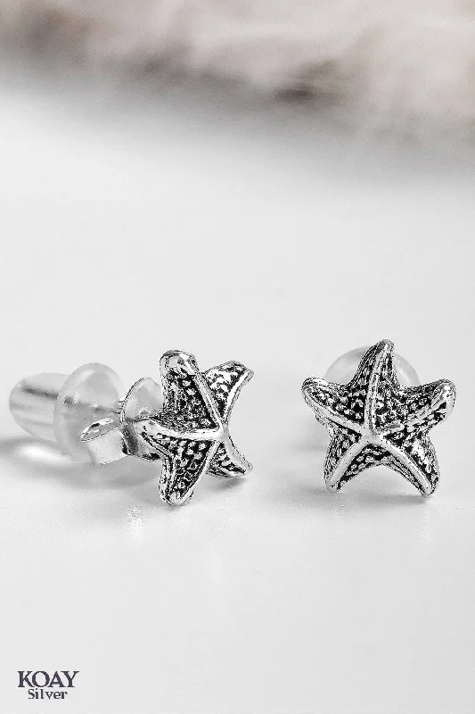 trendy earrings for women -Star Fish Earrings