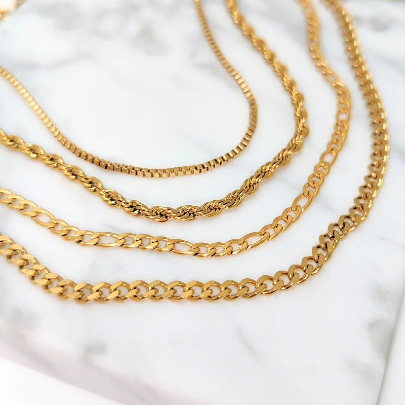 chic necklaces for women -Gold Chain Bar