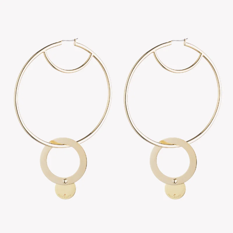 long earrings for women -NUBIA HOOP EARRINGS