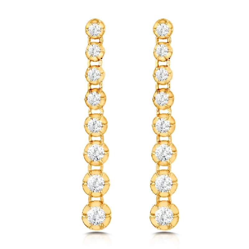 vintage rhinestone earrings -St. Germain Earrings