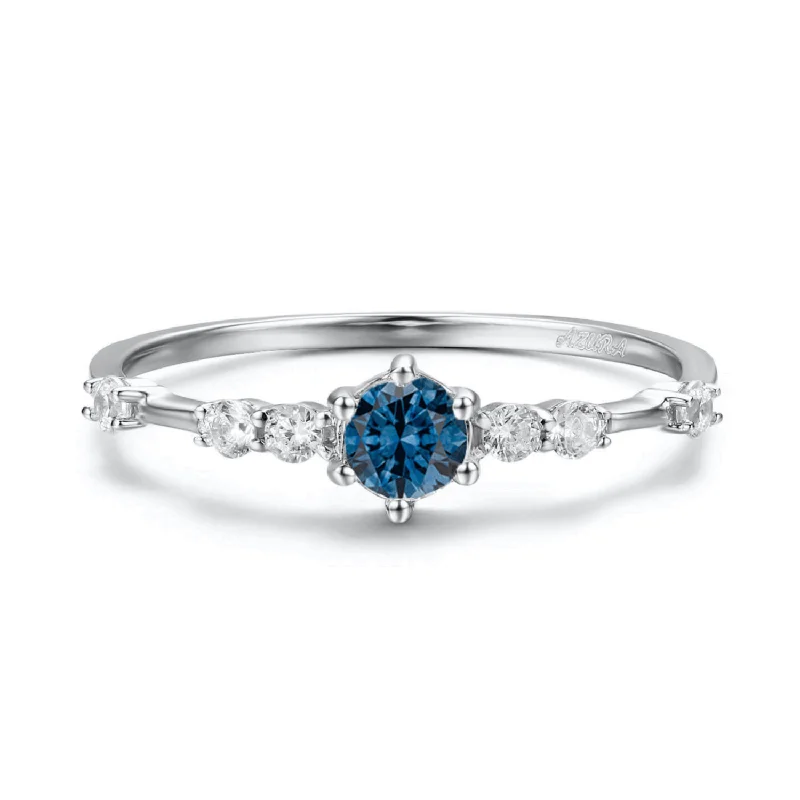 elegant necklaces for women -The Center of the Universe Blue Topaz Ring