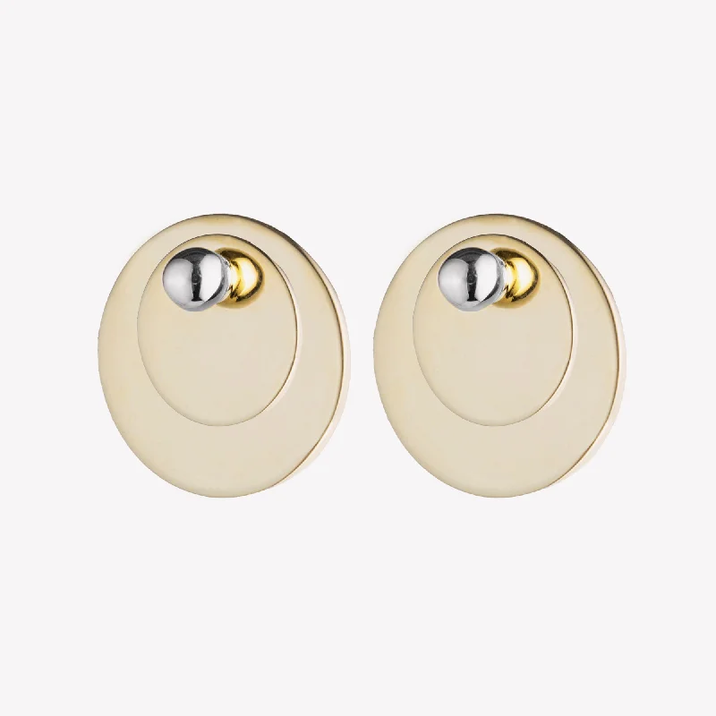 trendy statement earrings for women -PAILLETTE STUD EARRINGS