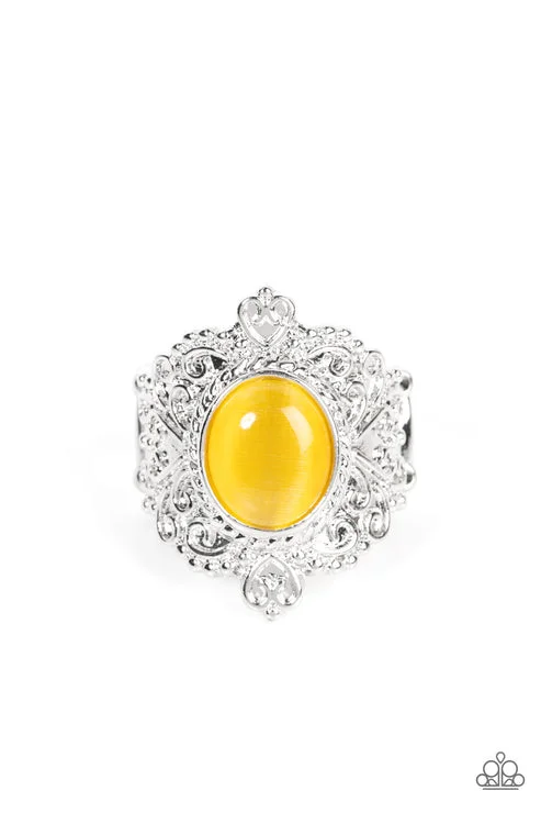 elegant engagement rings -Delightfully Dreamy Yellow Ring