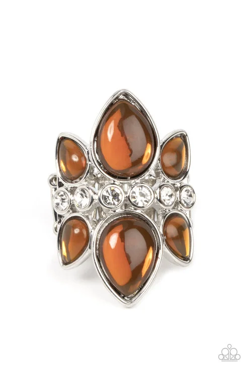 diamond rings for women -TRIO Tinto Brown Ring