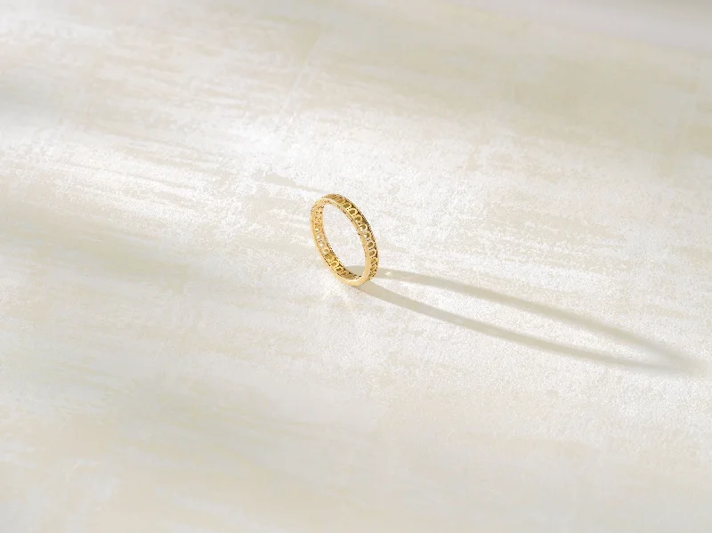 bridal necklaces for women -L'Arc Treille Ring PM, 18k Yellow Gold