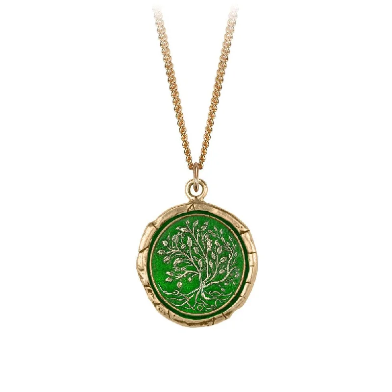 wedding necklaces for women -14k Gold Tree of Life Signature Talisman - True Colors