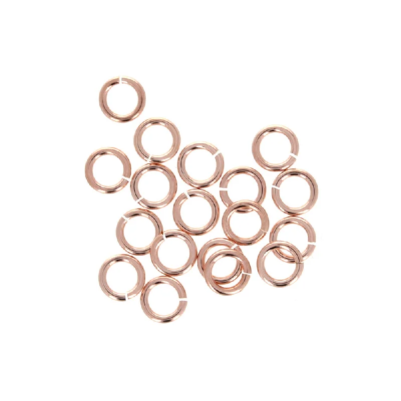 unique rings for women -3.5mm 22 Gauge Rose Gold Open Jump Rings