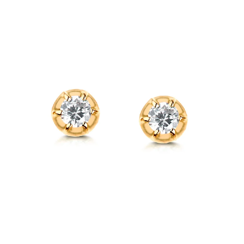 fun earrings for women -Rose Stud Earrings