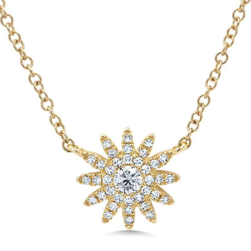 gold necklaces for women -Diamond Star Necklace