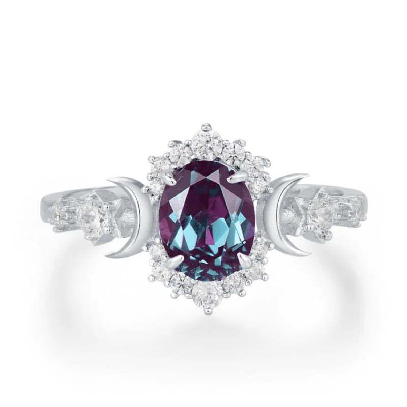 anniversary necklaces for women -Galactic Alexandrite Ring