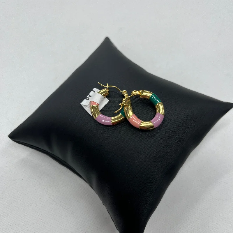 trendy earrings for women -Earrings Other By Cmc 18kt Plated Over Stainless Steel