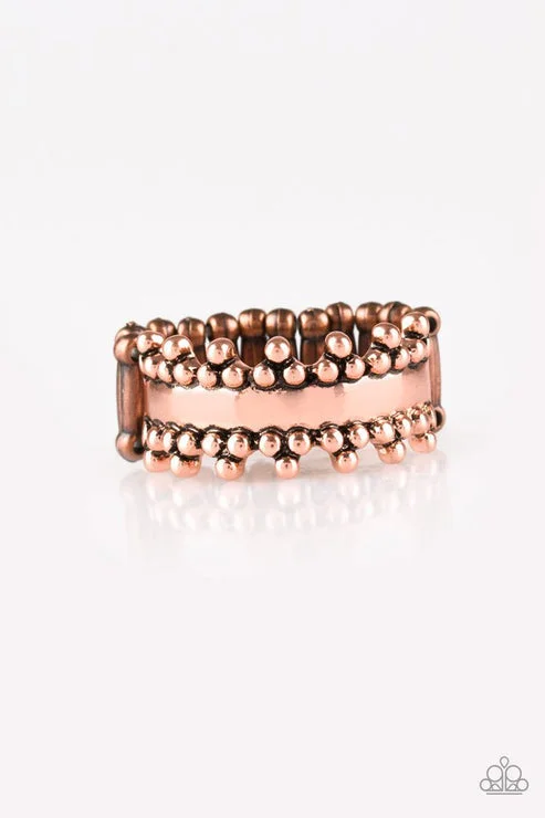 black diamond rings -Heavy Metal Muse Copper Ring