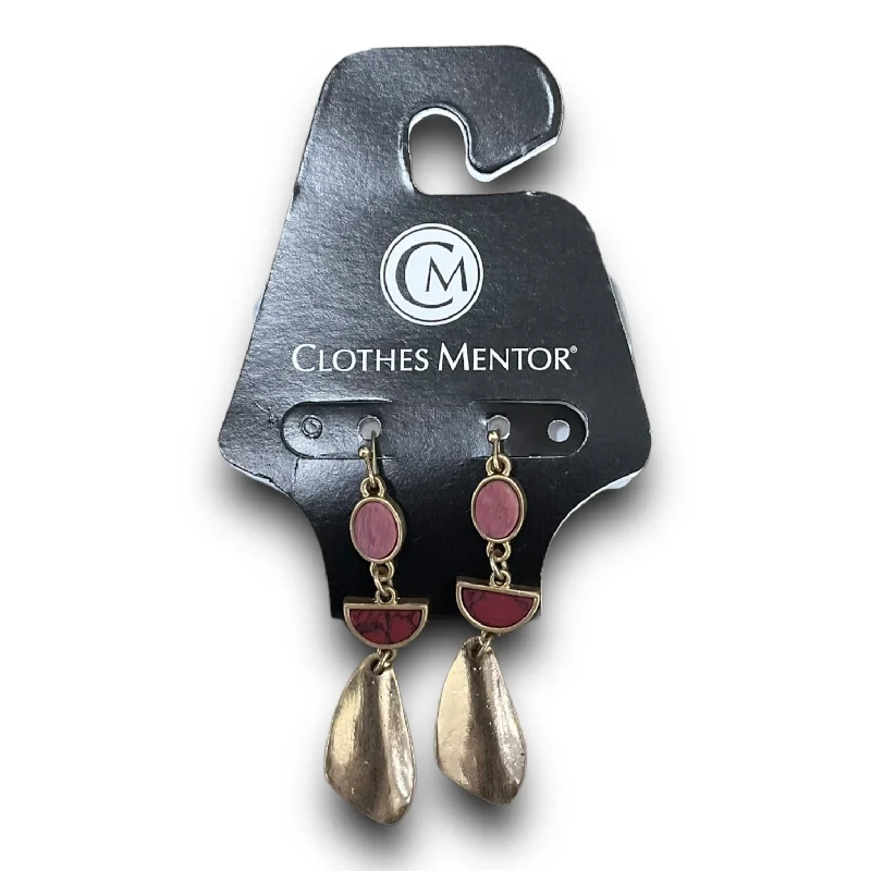 gold earrings for women -Earrings Dangle/drop By Clothes Mentor