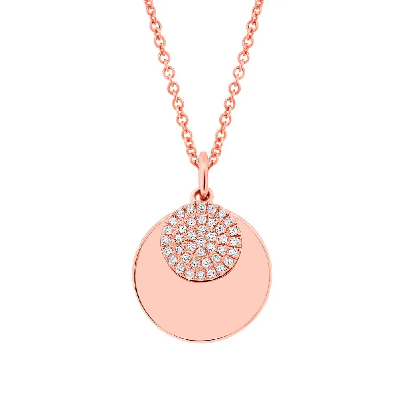 double chain necklaces for women -Diamond Circle Necklace