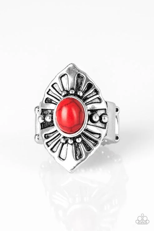 handmade rings for women -HOMESTEAD For The Weekend Red Ring