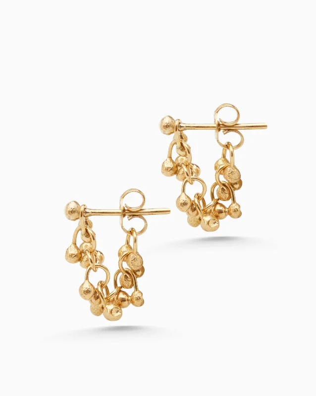 modern hoop earrings for women -Cherrie Earrings | Gold