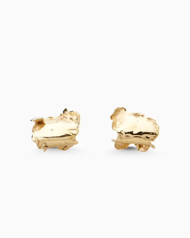 elegant earrings for women -Lava Lobe Cuffs | Gold