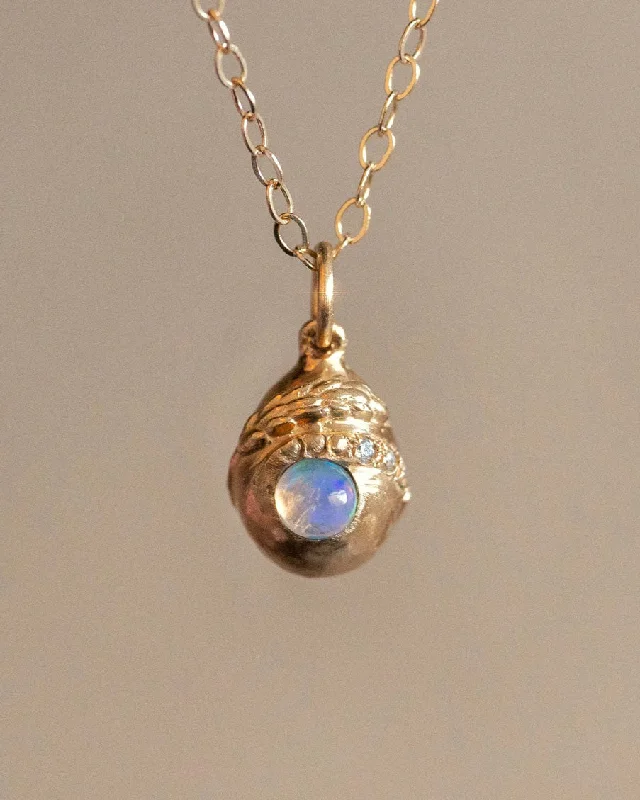 choker necklaces for women -The Cosmic Egg Opal Charm Necklace Pendant