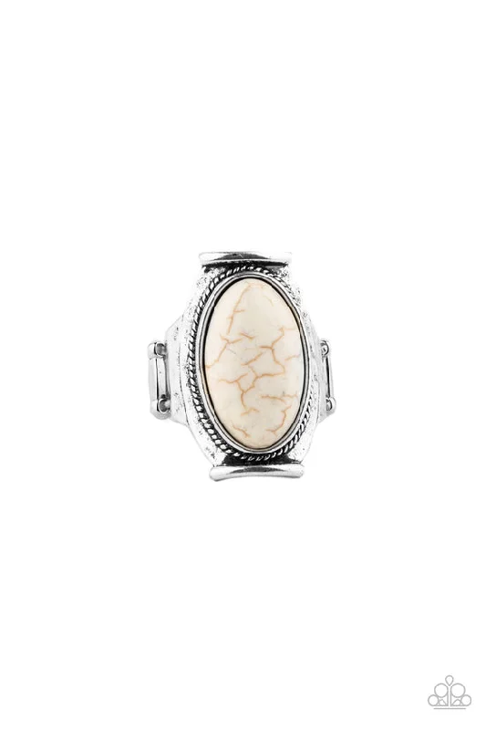 men's wedding rings -Desert Healer White Ring