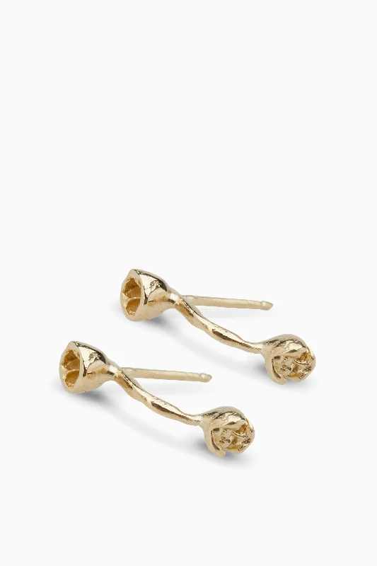 fashion earrings for women -Blossom Earrings | Gold