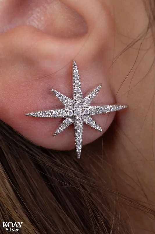 bridal earrings for women -North Star Earring