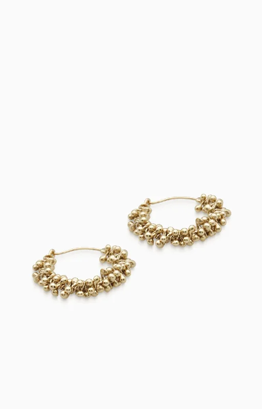 big hoop earrings for women -Cherrie Hoops  |  Gold