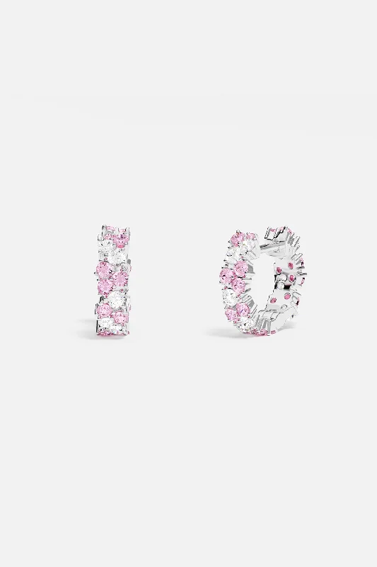 diamond stud earrings for women -Pavé Huggie Earrings