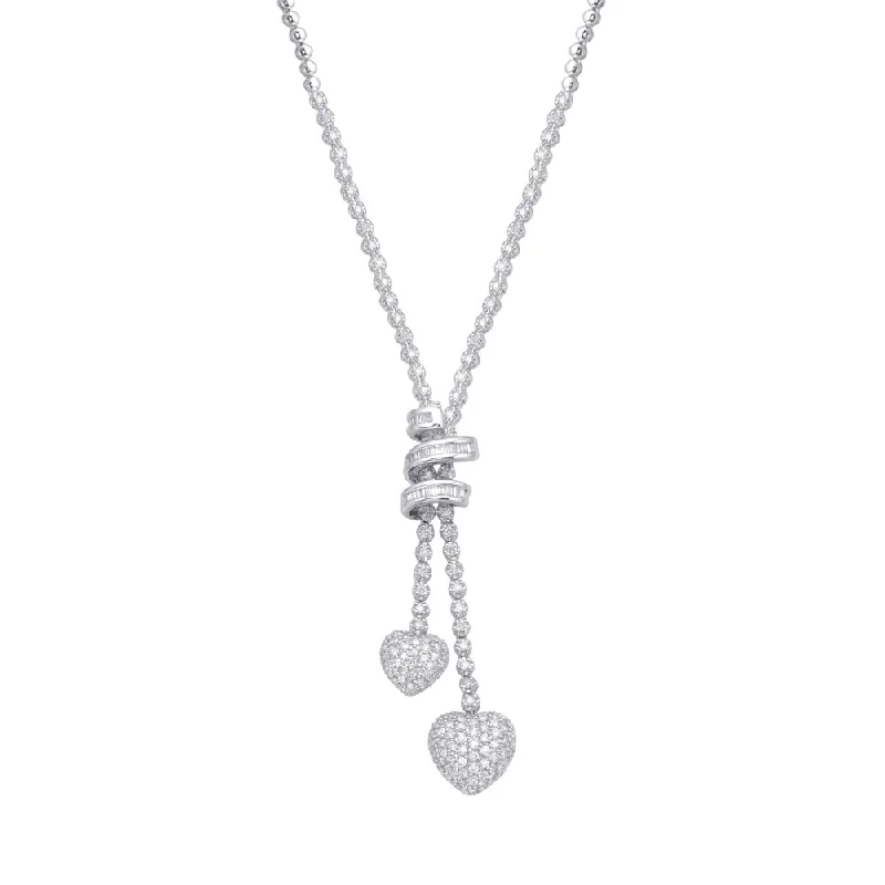 fine jewelry necklaces for women -Diamond Lariat Necklace