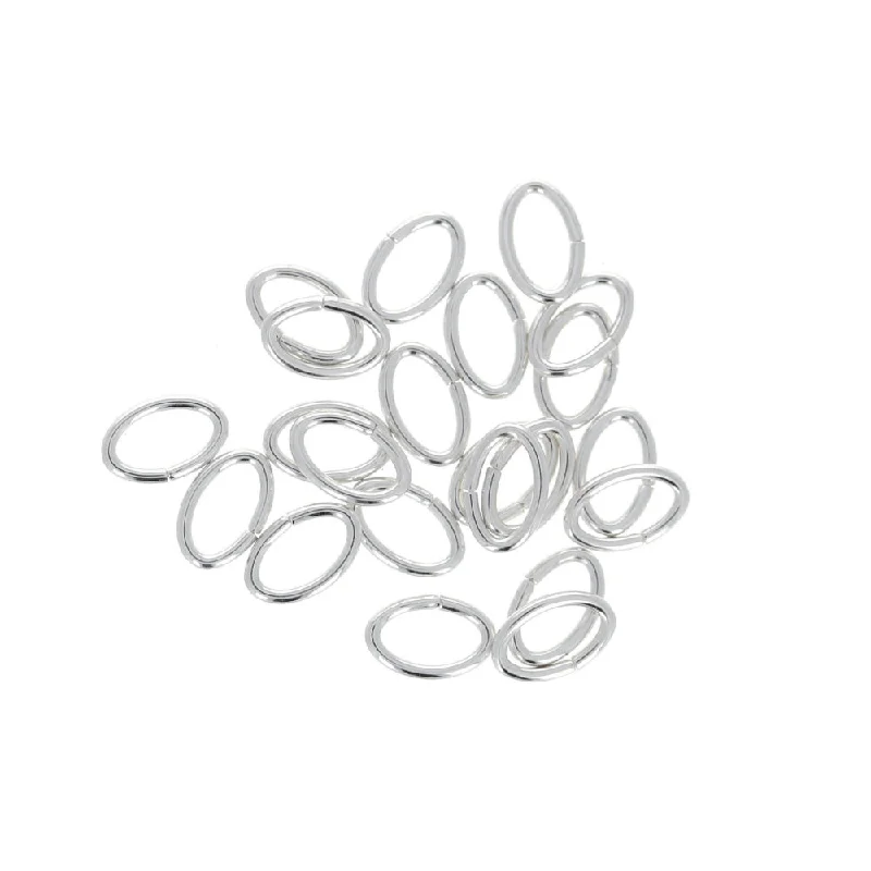 fashion cocktail rings -5.5mm 22 GA Oval Open Jump Rings