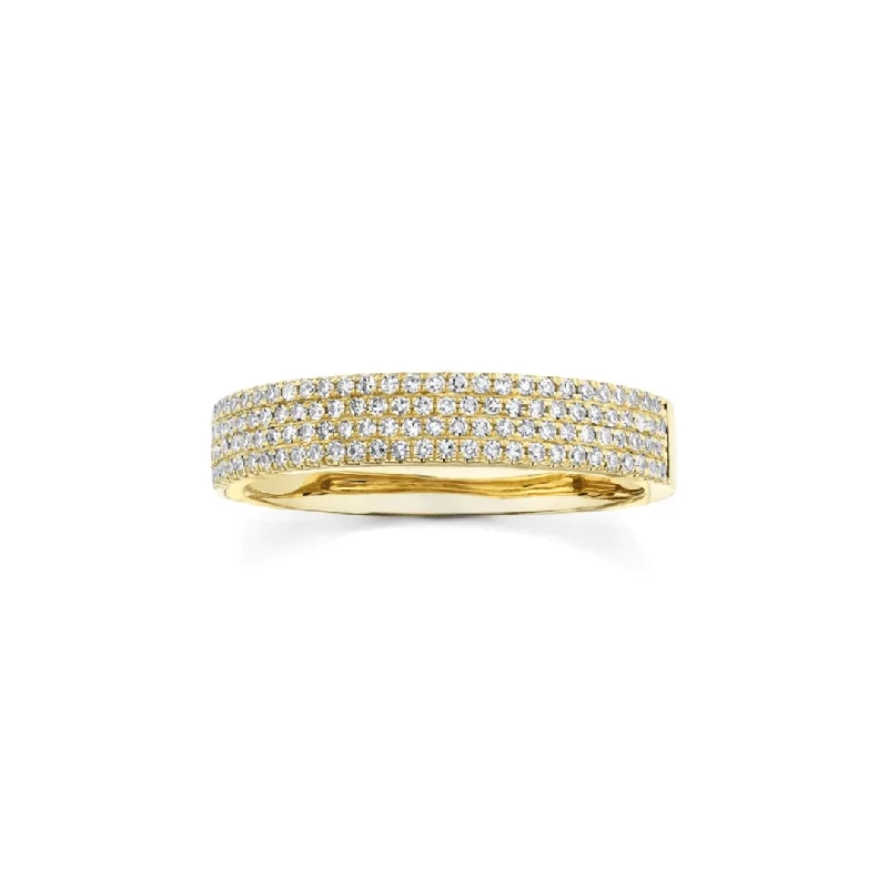 modern necklaces for women -4 Row Pave Band