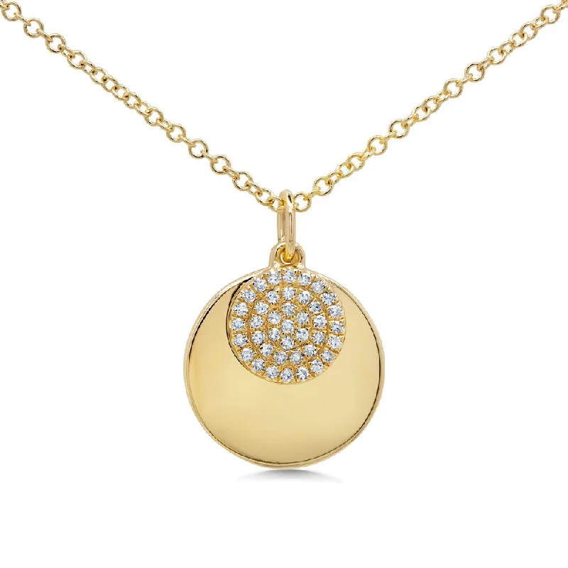 chunky necklaces for women -Diamond Circle Necklace