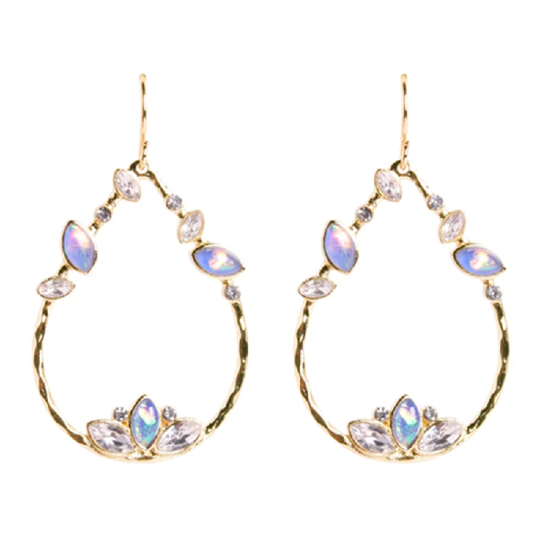 drop earrings for women -Ophelia Teardrop Hoop Earrings