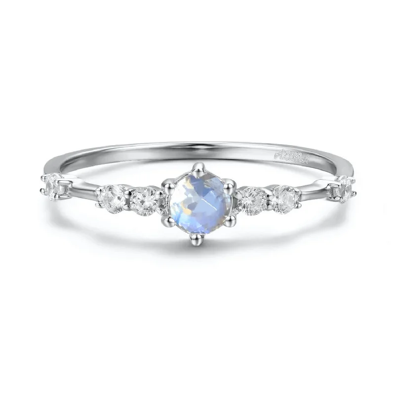 bridal choker necklaces for women -The Center of the Universe Moonstone Ring