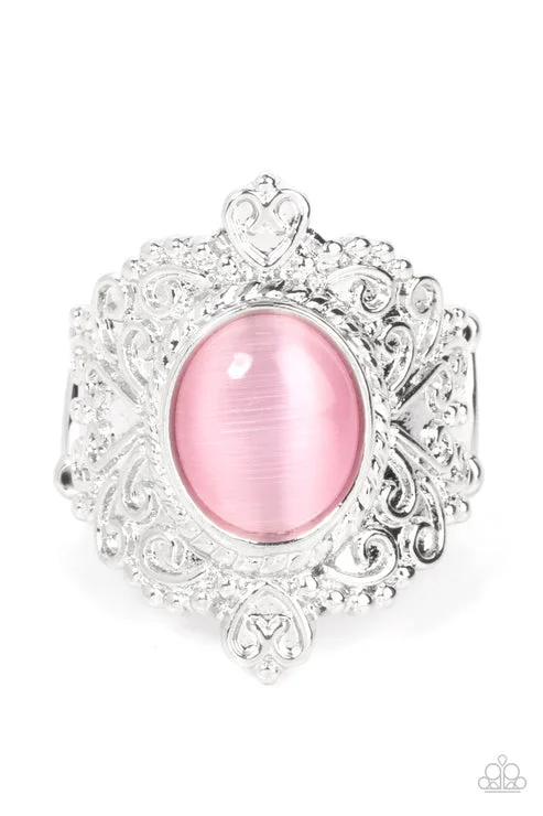 pearl rings for women -Delightfully Dreamy Pink Ring