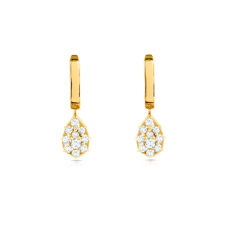 luxurious gold earrings for women -Fantom Huggies