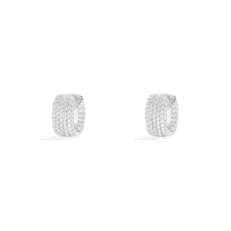 bridal hoop earrings for women -Chunky Hoop Earrings