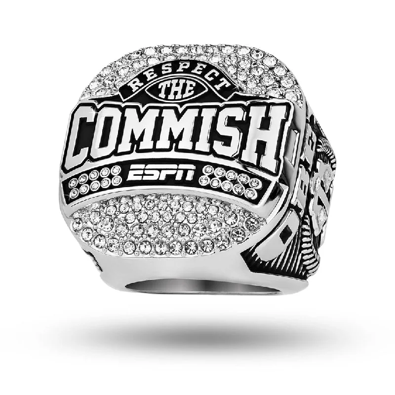 bridal necklaces for women -ESPN Respect the Commish Championship Ring