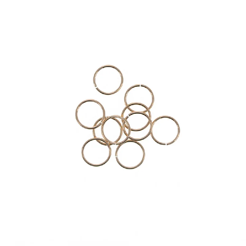 bridal gold rings for women -GF 9mm 20ga Open Jump Ring