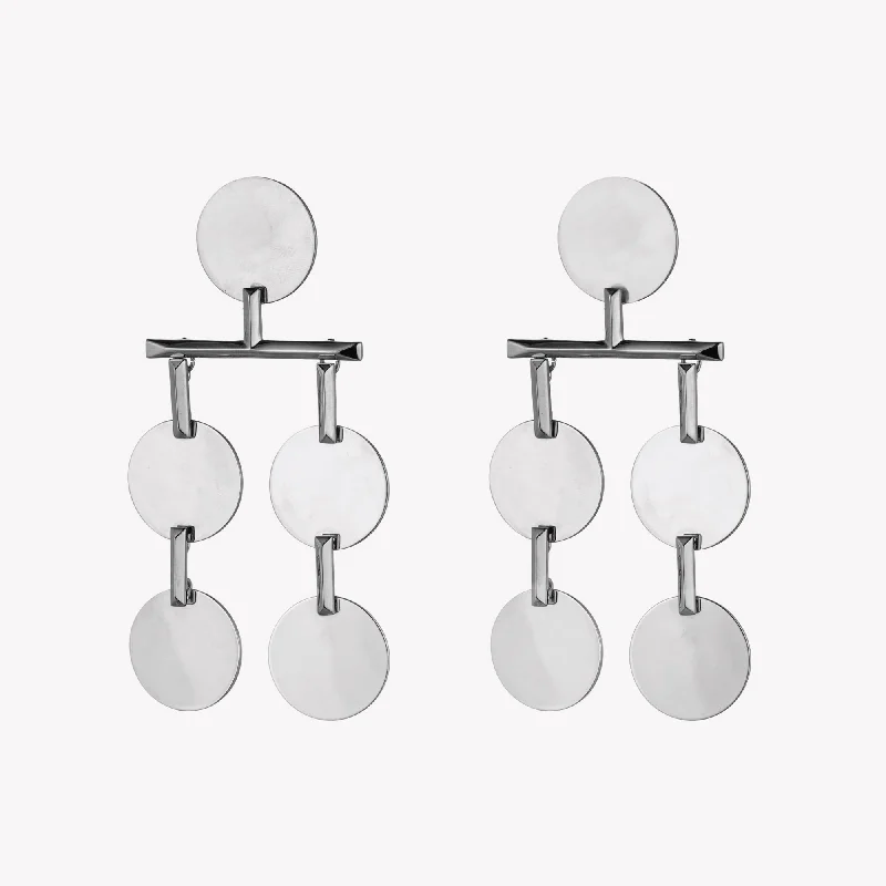 modern earrings for women -TOKEN CHANDELIER EARRINGS