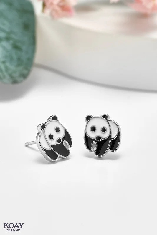 gemstone earrings for women -Panda Earring