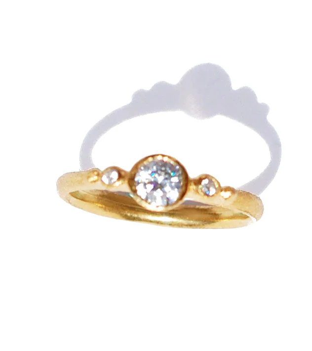 engagement rings for women -04. Triplet Luna Ring