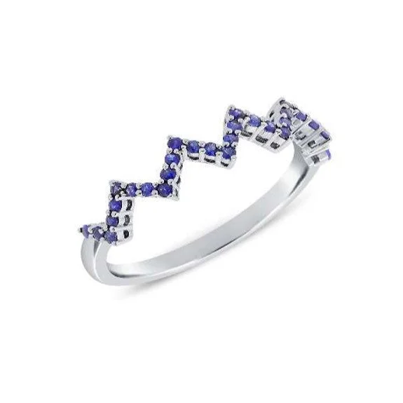 sapphire necklaces for women -Sapphire and Diamond Ring