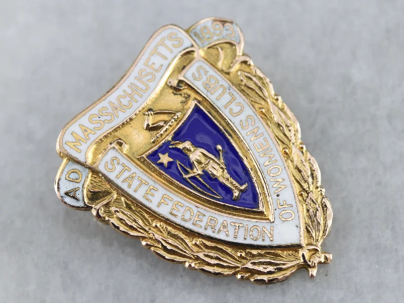 Massachusetts State Federation of Women's Clubs Brooch