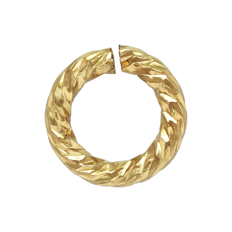 fashion rings for women -4mm 20gauge Gold Filled Sparkle Open Jump Rings