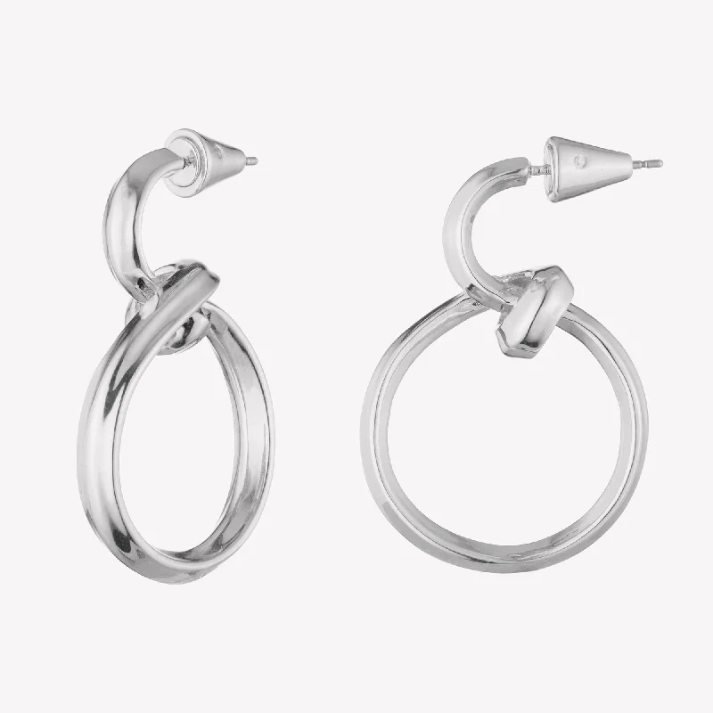 vintage earrings for women -CURLED HOOP EARRINGS