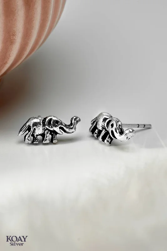 elegant gemstone earrings -Elephant (02) Earring