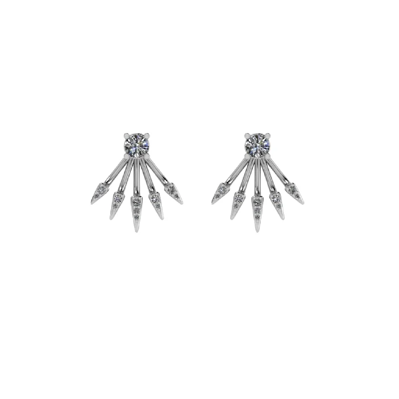 bridal hoop earrings for women -Spike Jackets + Studs **BACK-ORDER**