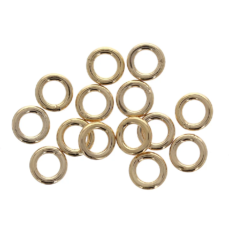 personalized wedding rings -5mm 18GA Gold Fill Closed Jump Rings