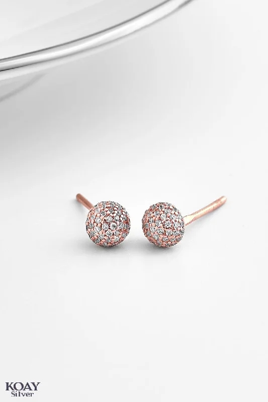 rhinestone earrings for women -RG Ball Earring