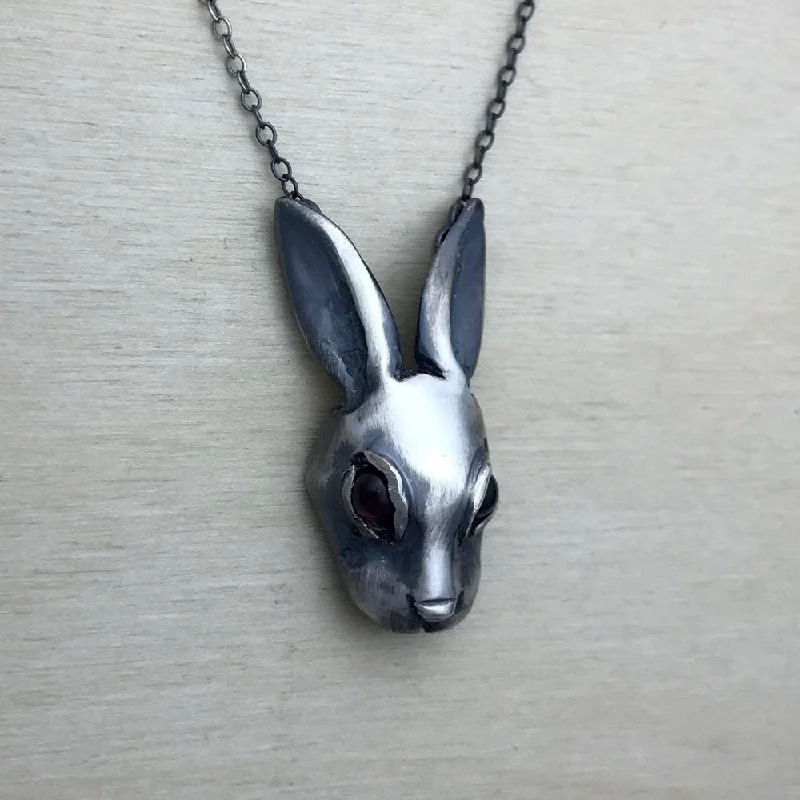 simple gold necklaces for women -Evil Bunny Necklace